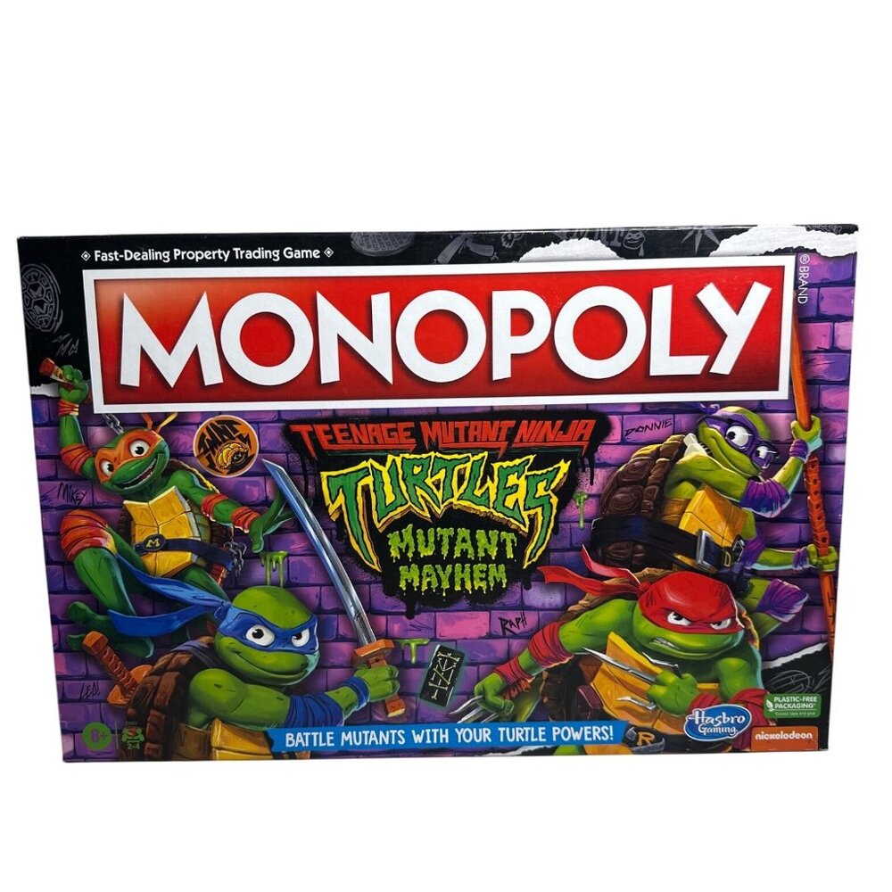 Teenage Mutant Ninja Turtles Monopoly Game Mutant Mayhem Edition